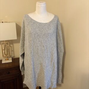 J. Crew Light Gray Women's Scoop Neck Sweater